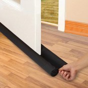 Resim Kapı Altı Rüzgar Önleyici Isı Yalıtım Süngeri Rüzgarlık Stoper Toz Soğuk Sünger Çift Taraflı Izolasyon 2, Byens, Siyah, 85 cm 