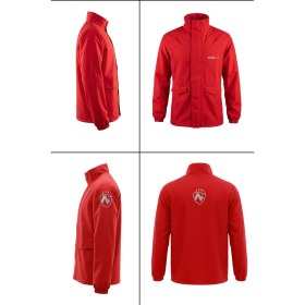 Resim Motokit Kırmızı Suya Dayanıklı Alt Üst Motosiklet Yağmurluk Seti – Taşıma Kılıflı, Oxford Kumaş Membranlı 