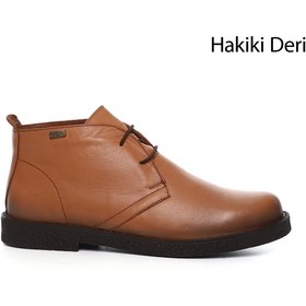 Resim GÖNDERİ(R) Kadın / Kız Açık Taba Oxford Kalıp Kauçuk Taban Hakiki Deri Bot 