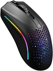 Resim Glorious Model O 2 Mini Kablosuz Siyah Oyuncu Faresi: 57 gram, 210 Saate Kadar Pil Ömrü, Çifte Kablosuz 2.4 GHz ve Bluetooth 5.2, 26K Optik Sensör, 80 Milyon Tıklama, 6 Programlanabilir Düğme, 
