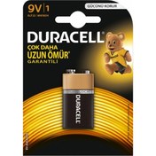 Resim Duracell Alkalin 9 Volt Pil Tekli Paket 10'Lu Set 