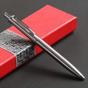 Resim 1 adet Kalem + Kalem Kutusu Metal Kalem Tutucu Tüm Çelik Basın Tükenmez Kalem Nötr Kalem Siyah Mavi Kırmızı 0.5 Kalem Dolum Kalem İmza Kalemi Okul Malzemeleri Ofis Malzemeleri ve Aksesuarları 