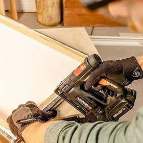 Resim WX843 20VOLT/2.0AH. Li-Ion Şarjlı Profesyonel 6-14MM Zımba ve 15MM Çivi Çakma + 3500 Adet Yedek Zımba ve Çivi 