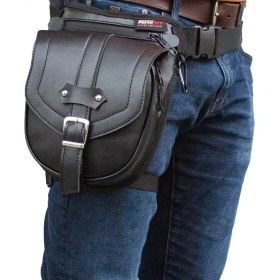 Resim Forte Gt 70423 Bacak Çantası Siyah Suni Deri Chopper 