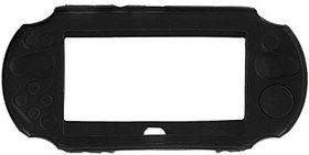 Resim PS Vita 2000 (Siyah) için Yeni Silikon Kauçuk Yumuşak Deri Koruyucu Kabuk Kılıf 