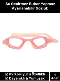 Resim Premium Su Geçirmez Buhar Yapmaz Ayarlanabilir Gs3 Yetişkin Silikon Havuz Deniz Yüzücü Gözlüğü Çok Renkli 