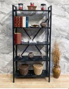 Resim Demo Tanraf Erciyes Lüx Black Kitaplık 180X90 Büyük Boy Kitaplık 