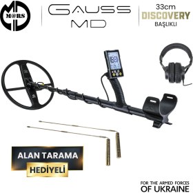 Resim Mars Md Gauss Md Dedektör - Discovery 33CM Başlık + Kulaklık Lagına Alan Tarama Hediyeli 