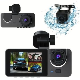 Resim Dashanshop Siyah Normal 4k Araç Kamerası Gece Görüş 1080p Wdr G-sensor Hareket Algılama 32gb Dahil 