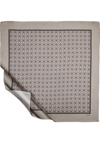 Resim İpekevi Twill İpek Eşarp - Mini Seljuk - Lame - Lacivert 