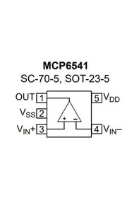 Resim Mcp6541T-I/Ot Sot-23-5 Smd Komparatör Entegresi 