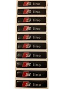 Resim Audı S Line Logolu 10 Adet Arma Stıcker 60mm 14 Mm 