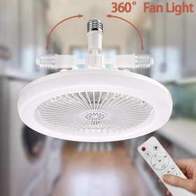 Resim 1 adet XBATE 10 inç Modern Tavan Fanı, Uzaktan Kumanda, Sessiz Çalışma, Ayarlanabilir Hızlar ve Ayarlanabilir LED Işık, E26/E27 Taban, Yatak Odası, Mutfak, Oturma Odası, Ev Ofisi için - Enerji Verimli Aydınlatma ve Soğutma Fanı, Yatak Odası Hava Akı 