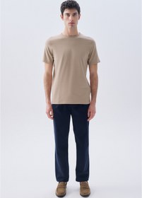 Resim Mudo Erkek Taş Rengi Tapered Fit Chino Pantolon 