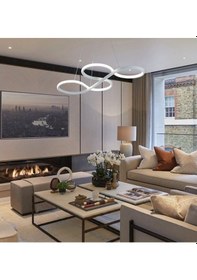 Resim Tt025-By Tt Aydınlatma Yılan Modeli Mat Beyaz Led Avize 