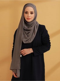 Resim TUVA İç Boneli Şifon Hazır Türban - Gri - 