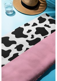 Resim Dijital Baskı Plaj Deniz Havlusu Leopar Desenli Peştamal Hvl0190 Renkli 