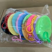 Resim 12'lük Mini Para Keseleri, Küçük Fermuarlı Renkli Polyester Sırt Çantaları, Rahat Tarz, Makinede Yıkanabilir, Baskısız Tasarım, Kadın Çanta Aksesuarları 