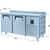 Resim Galleyz Tezgah Tip Buzdolabı - 2 Kapılı - 150x60x85 Cm 