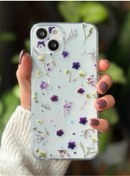 Resim Go Aksesuar Iphone 13 Ve 14 Uyumlu Çiçek Baskılı Kamera Korumalı Kılıf 