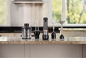 Resim Karachil Black+Decker Bckm1014Kg-Qw Kitchen Wand 4 Parça Şarjlı, Kablosuz El Blender Seti, Gri 
