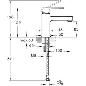 Resim Artema Q-Line A40775 Lavabo Bataryası 