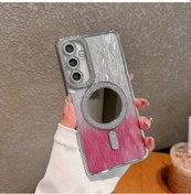 Resim Cloud011 Pembe Galaxy Uyumlu A36 Simli Yumuşak Jel Ayna Kılıf Dayanıklı Kristal Çerçeveli 