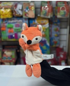 Resim Peluş 25 Cm El Kuklası Turuncu Tilki Çok Renkli 