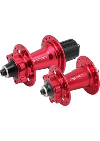 Resim Bike And Art Sesli Rulmanlı 6 Tırnaklı Mandal ve Sokma Mil Uyumlu Göbek Takımı Kırmızı 