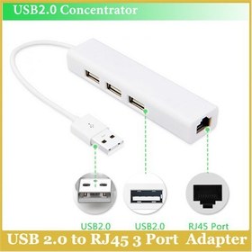 Resim Ti-Mesh Usb 2.0 To Rj45 3 Port Network Adapter 