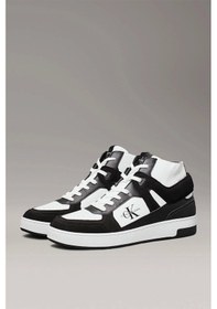 Resim Calvin Klein Ck Jeans Basket Cup Mıd Laceup Authentıc Erkek Siyah Sneaker Ym0ym01109-0gm Siyah 