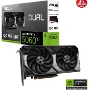 Resim ASUS Dual RTX5060TI O8G Nvidia Geforce RTX 5060 TI 8GB GDDR7 128bit OC HDMI 3xDP DLSS4 Ekran Kartı 