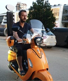 Resim Motocam Yuki Gelato 150 Ön Cam 2023-2026 Model 43cm Şeffaf Renkli 4mm Aparatsız 