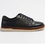 Resim F By Fabrika Mavi Erkek Deri Sneaker HERNEN 