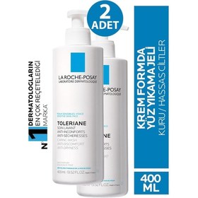 Resim La Roche Posay Toleriane Caring Wash Kuru ve Hassas Ciltler için Yüz Yıkama Jeli 2 x 400 ML 