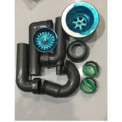 Resim Teka 40 x 35 Round Lavabo Eviye Taşmasız Eviye Sifon Takımı 