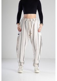 Resim Cocopelli Hazer Keten Jogger Pantolon Coc2140 Krem 