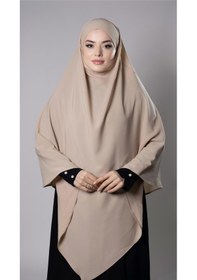 Resim Hürrem Bone Sütlü Kahve Pratik Hazır Geçmeli Tesettür Eşarp Medine İpeği Bağcıklı Sufle Hijab 2301 26 