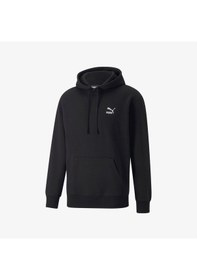 Resim Puma Classics Hoodie Unisex Siyah Hoodie Düz 535596 Siyah 