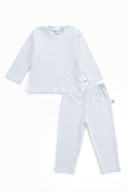 Resim Boumini Bebek ve Çocuk Pijama Takımı Yapraklar Mint 