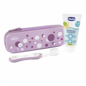 Resim Nessiworld Chicco Diş Fırçası Seti 6+ Ay Lila 