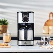 Resim Karaca 2303 Zaman Ayarlı Otomatik Inox Filtre Kahve Makinesi XL 15 Fincan 