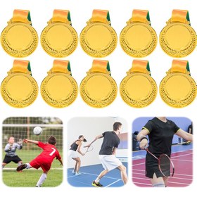 Resim 10 Adet Çinko Alaşımlı Madalya, Altın/Gümüş/Bronz Kaplama, Kazananlar İçin Spor Ödül Madalyaları, Atletizm Ödülleri, 3D Tasarım, Dayanıklı Metal, Oyunlar ve Yarışmalar İçin 