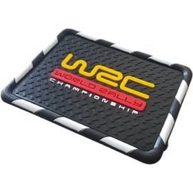 Resim midline Kaydırmaz Silikonlu Ped Araç Göğüs Torpido Ev Ofis WRC Damalı Desen 18 cm x 13,5cm midline 
