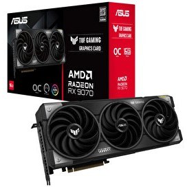 Resim Asus TUF Gaming Radeon RX 9070 OC 16 GB GDDR6 256 Bit HDMI DP Ekran Kartı 