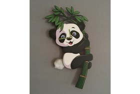 Resim PANDA DEKORATİF SARKAÇLI DUVAR SAATİ 