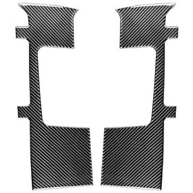 Resim 2 Adet / Takım Karbon Fiber Araba Emniyet Kemeri Paneli Toyota Tundra 2014-2018 İçin Dekoratif Etiket, Sol Sağ Sürüş 1 Adet 