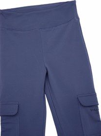 Resim Sisley Kız Çocuk Sport Flare Paça Kargo Cepli Tayt - Siyah / 8-9 Yaş 