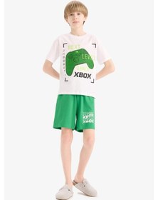 Resim Defacto Erkek Çocuk Xbox Pijama Takımı Kısa Kollu Üst Beli Lastikli Şort E0345a825hswt34 Beyaz 