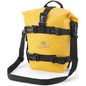 Resim Motosiklet Tampon Çantası Su Geçirmez 8l Motosiklet Yan Çerçeve Çantası Motosiklet Çarpışma 